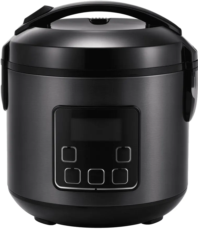 Microcomputer rice cooker with keep-warm and preset menus